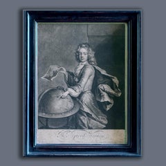 After Michael Dahl, A 17th Century Mezzotint Portrait of Greville Verney