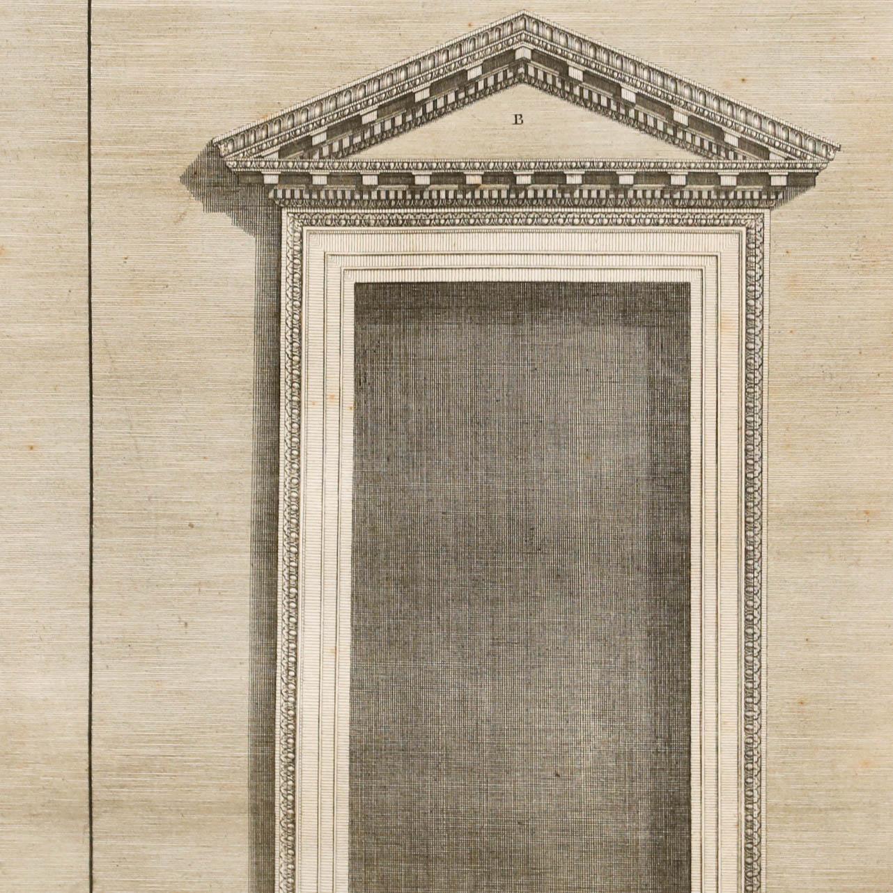 D'après P. Fourdrinier - Gravure du XIXe siècle, Ruines de Baalbek - Blanc Landscape Print par Unknown