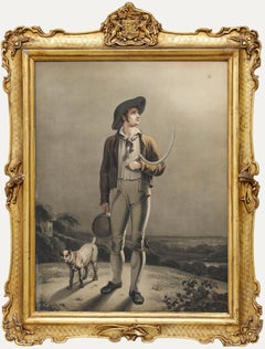 After Richard Westall - 19th Century Aquatint, The Reaper (The Harvest Moon)