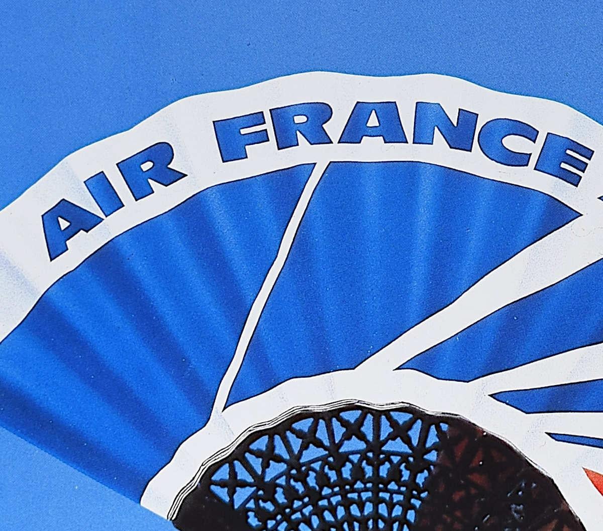 Air France, Espagne, Poster di viaggio originale d'epoca - Print Moderno di Unknown