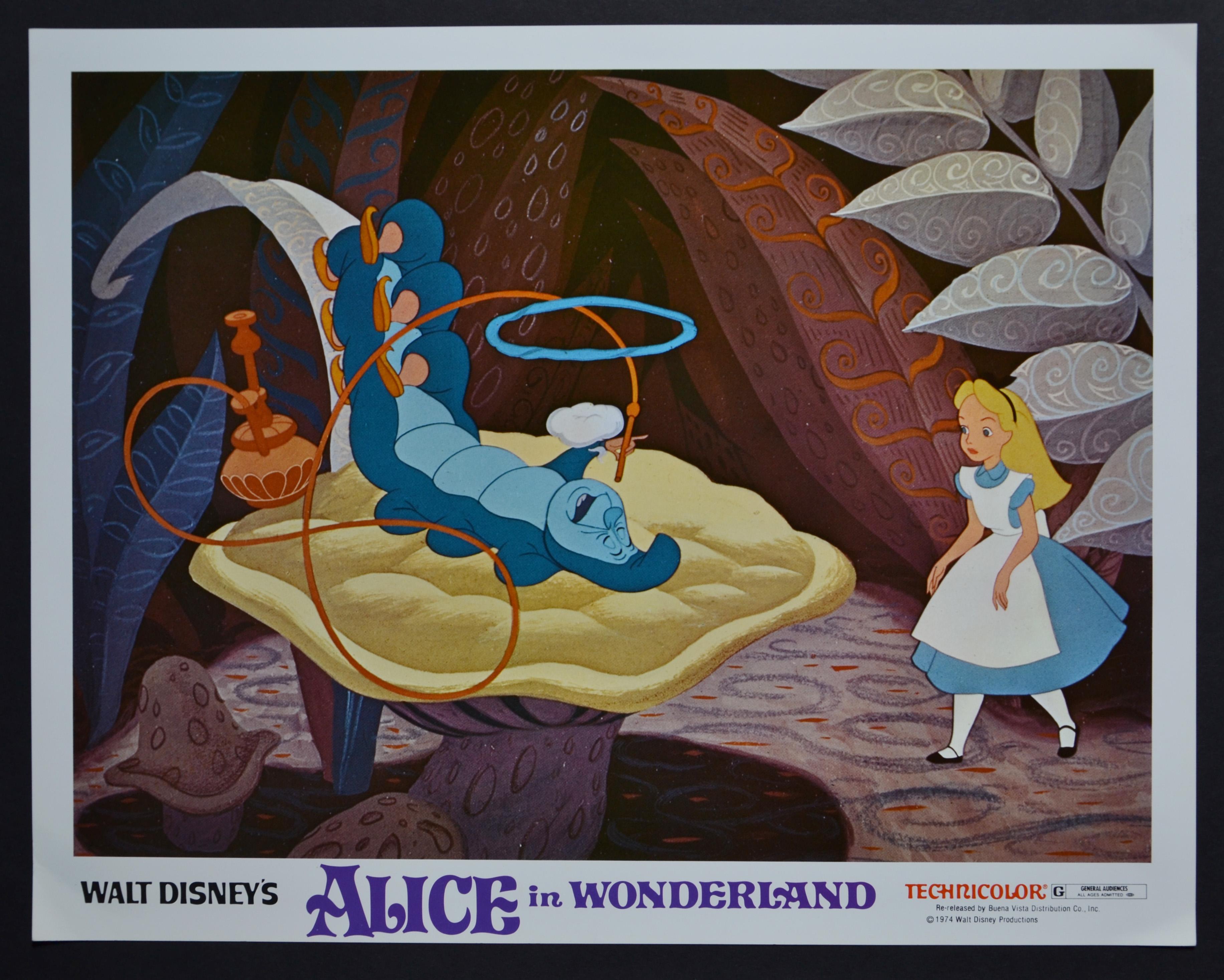 Unknown Interior Print - „ALICE in WONDERLAND“ Original Lobby Card of Walt Disney’s Movie, USA 1951.