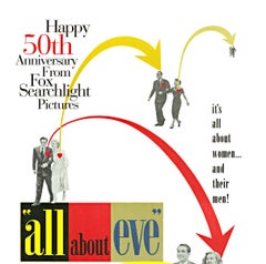 "All About Eve" - 50th Anniversary original movie poster