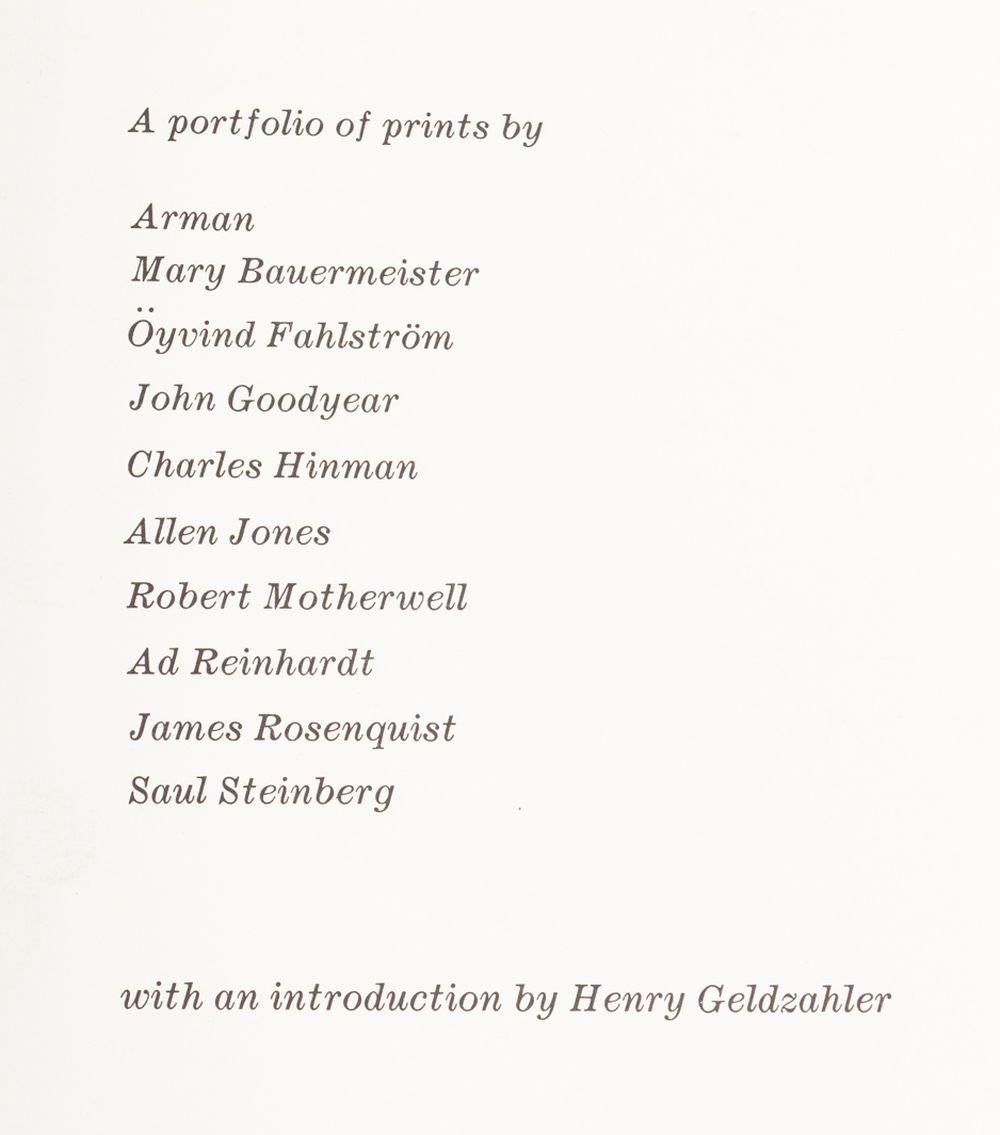 New York International Portfolio, ed: Esman, Rosa, New York: Tanglewood Press, 1966, edizione numerata 