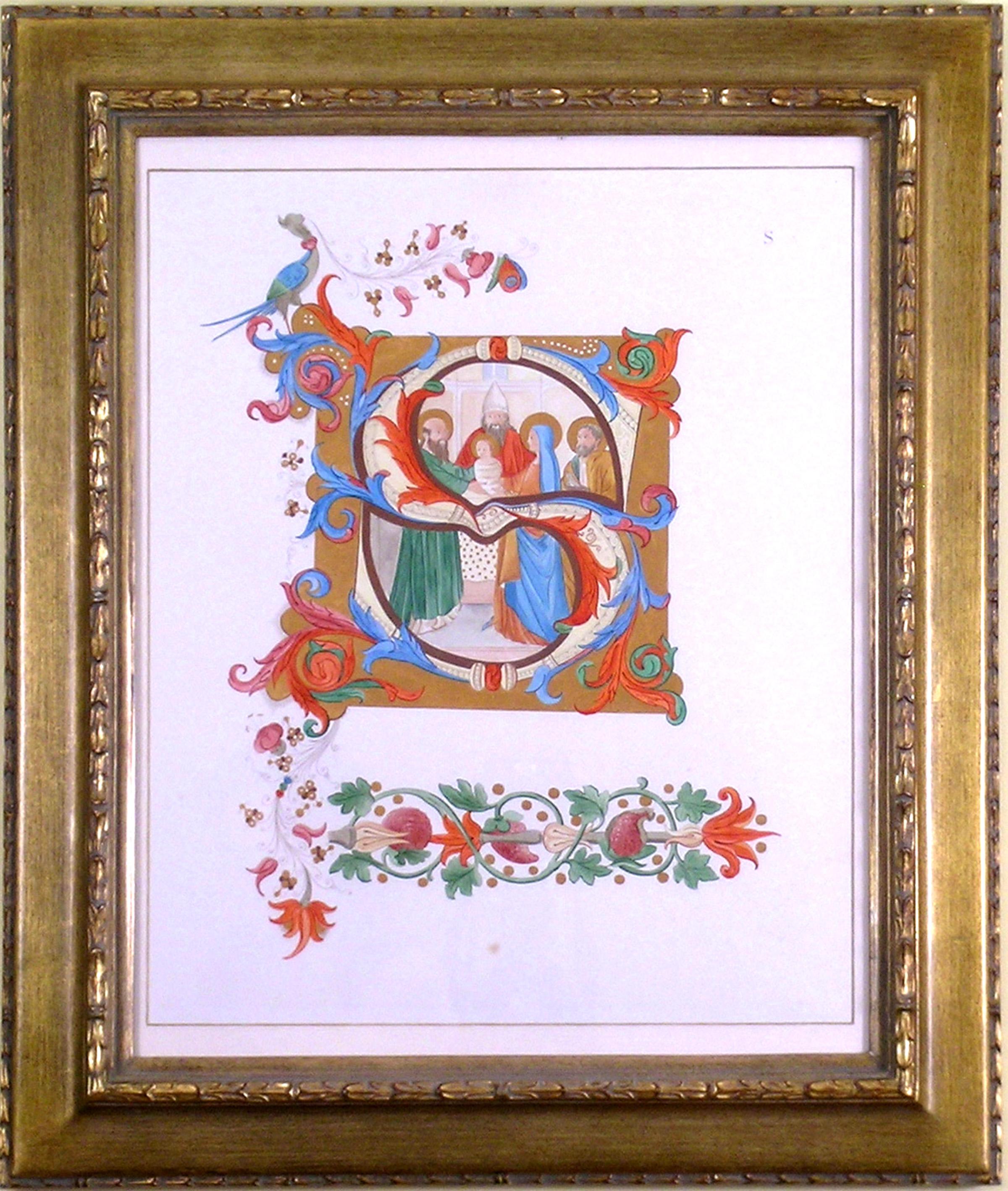 Alphabet Letter "S", Saint, Religious - Art by Unknown