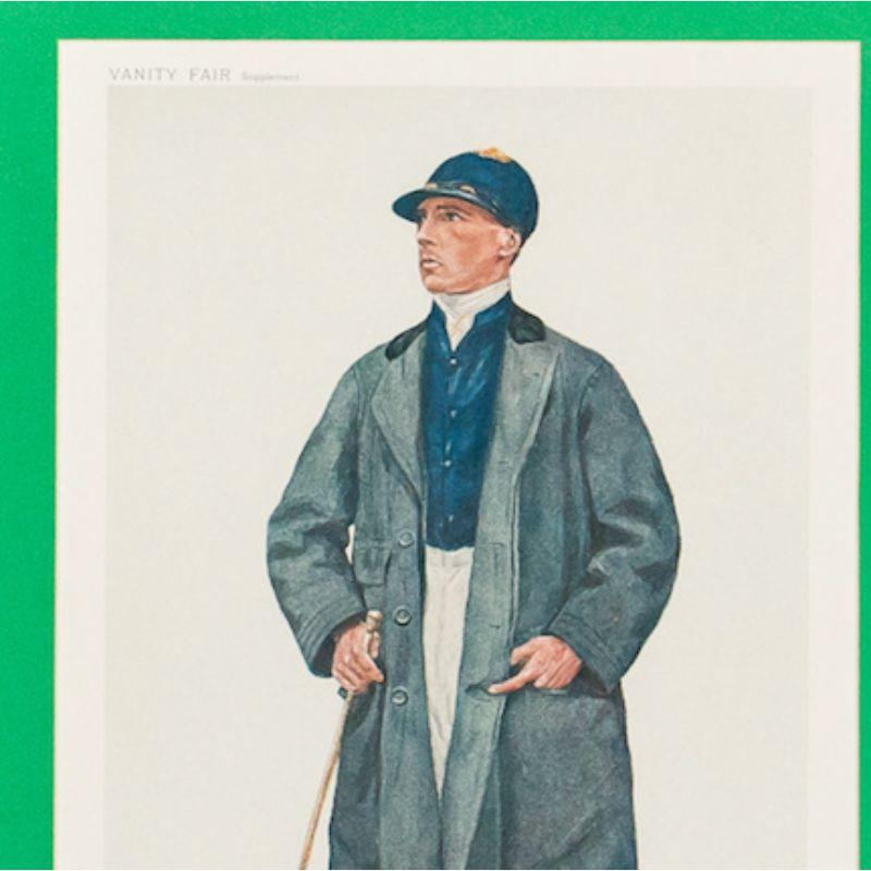 Vanity Fair chromo-lithograph (colour) print of American jockey, 
