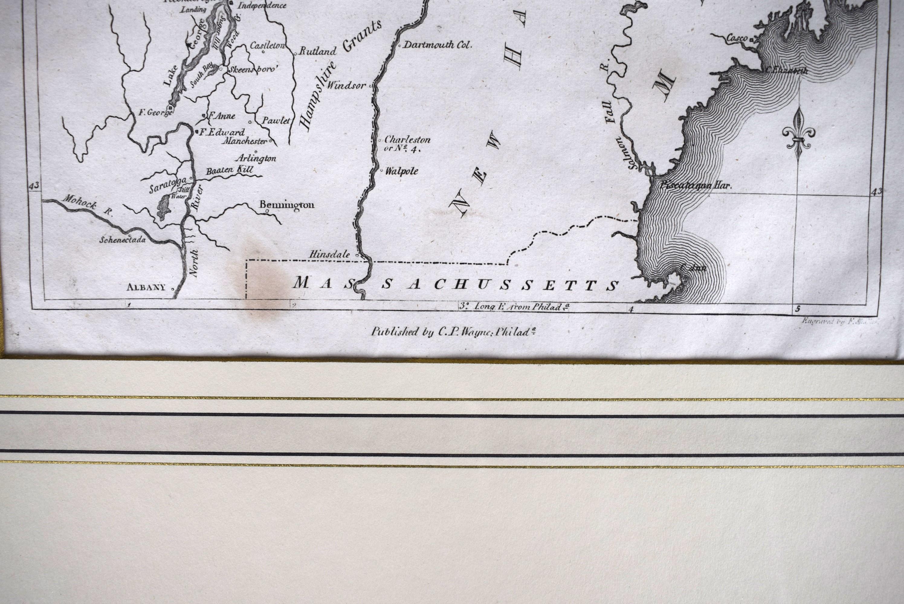 American Revolution Map Drawn For John Marshall's 