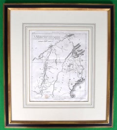Antique American Revolution Map Drawn For John Marshall's "Life Of Washington" First Acc