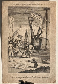 AMERICAN REVOLUTION - THE ATTEMPT TO LAND A BISHOP IN AMERICA, 1768