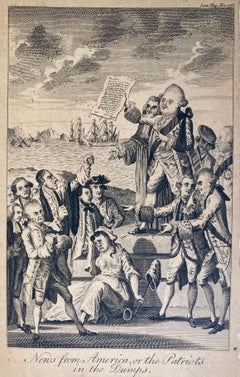 AMERICAN REVOLUTION- WAR NEWS FROM AMERICA or PARTIOTS IN THE DUMPS, 1776