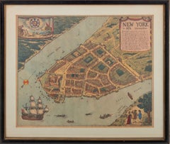 Scuola Americana, Mappa di New York del 1674