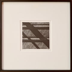 Amsterdam VII ed 28/50 black-white canal house facade aquatint etch print