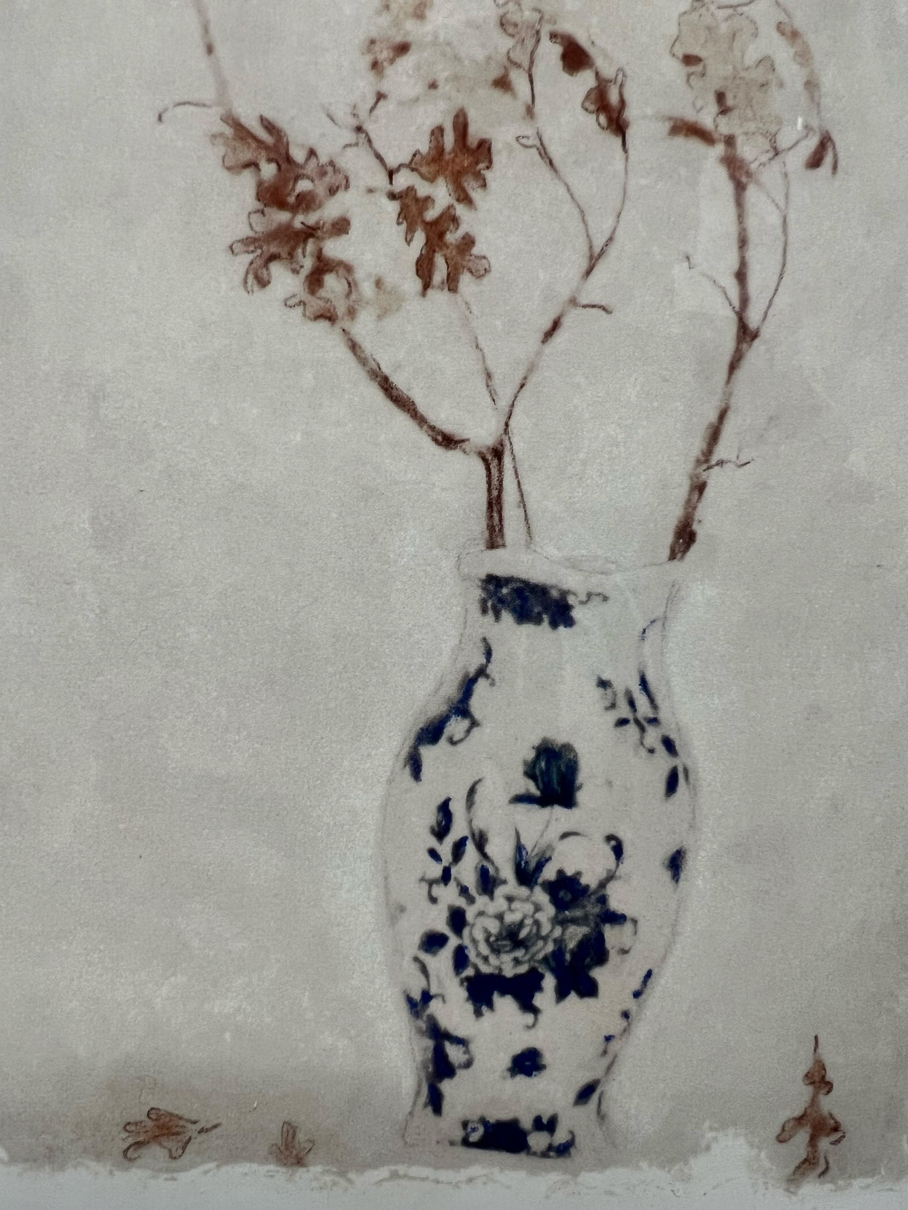 Amy Melious Leaves and Branch Series - Ensemble de quatre estampes botaniques signées en vente 9