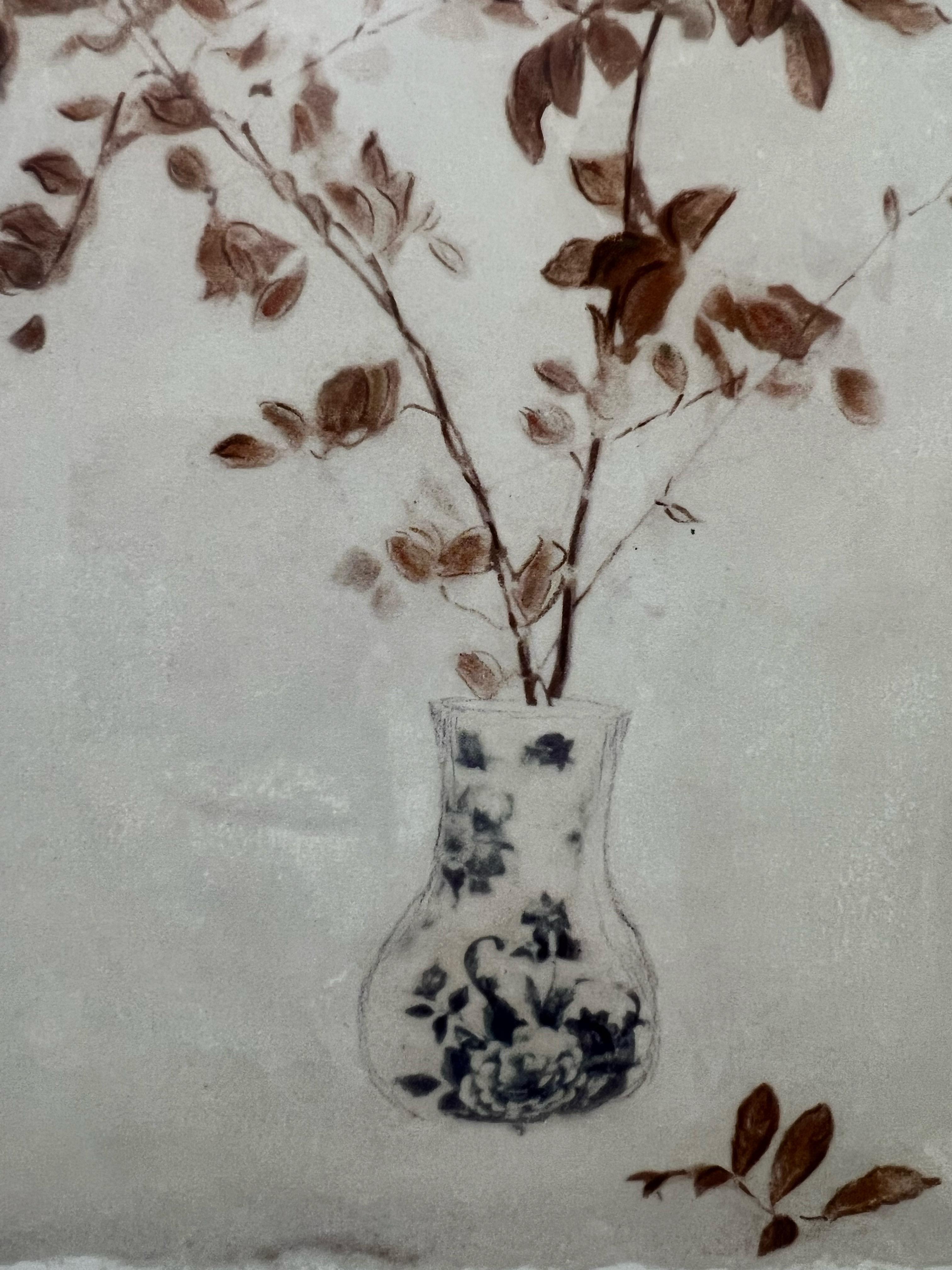 Amy Melious Leaves and Branch Series - Ensemble de quatre estampes botaniques signées en vente 13