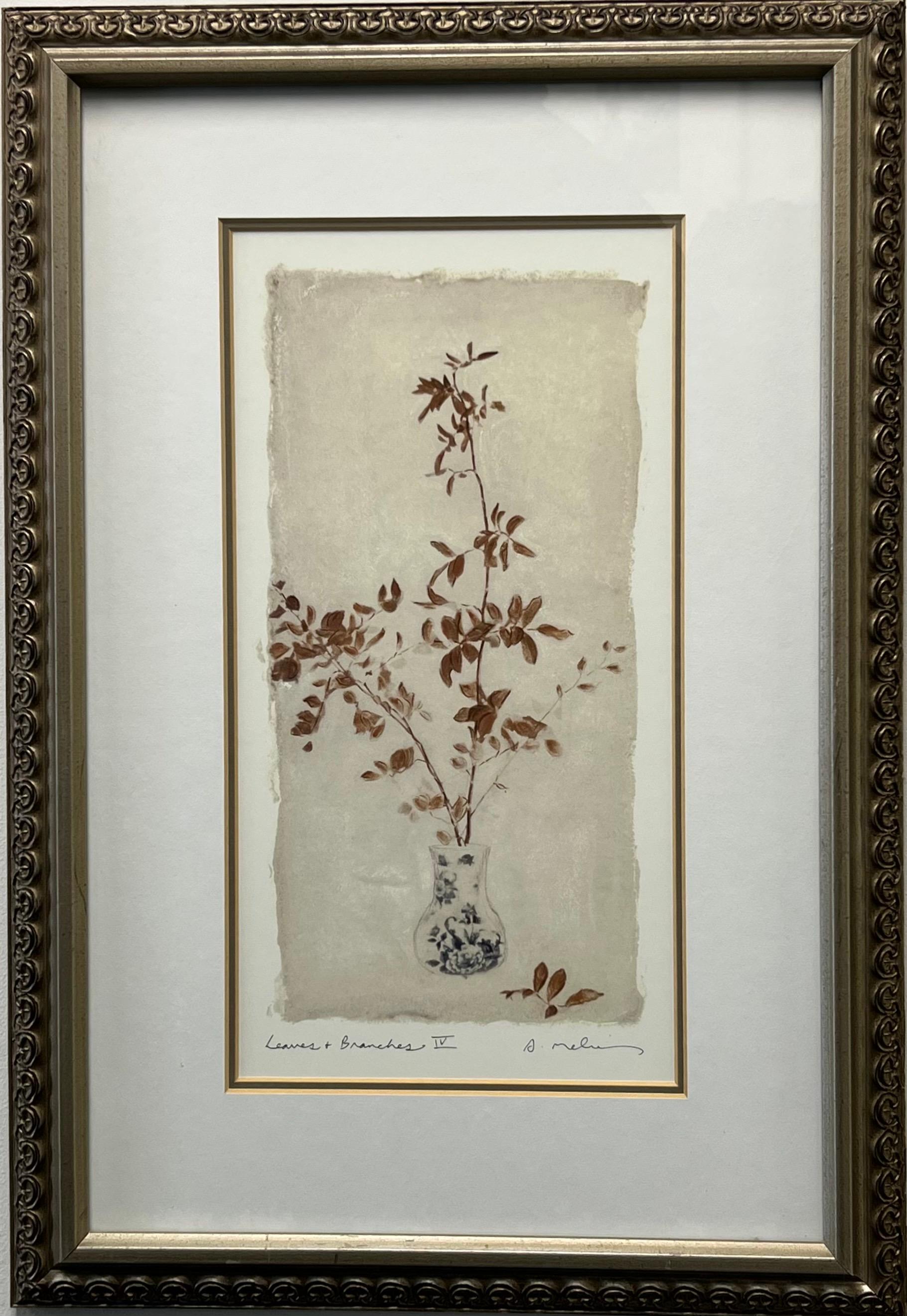 Amy Melious Leaves and Branch Series - Ensemble de quatre estampes botaniques signées - Naturalisme Print par Unknown