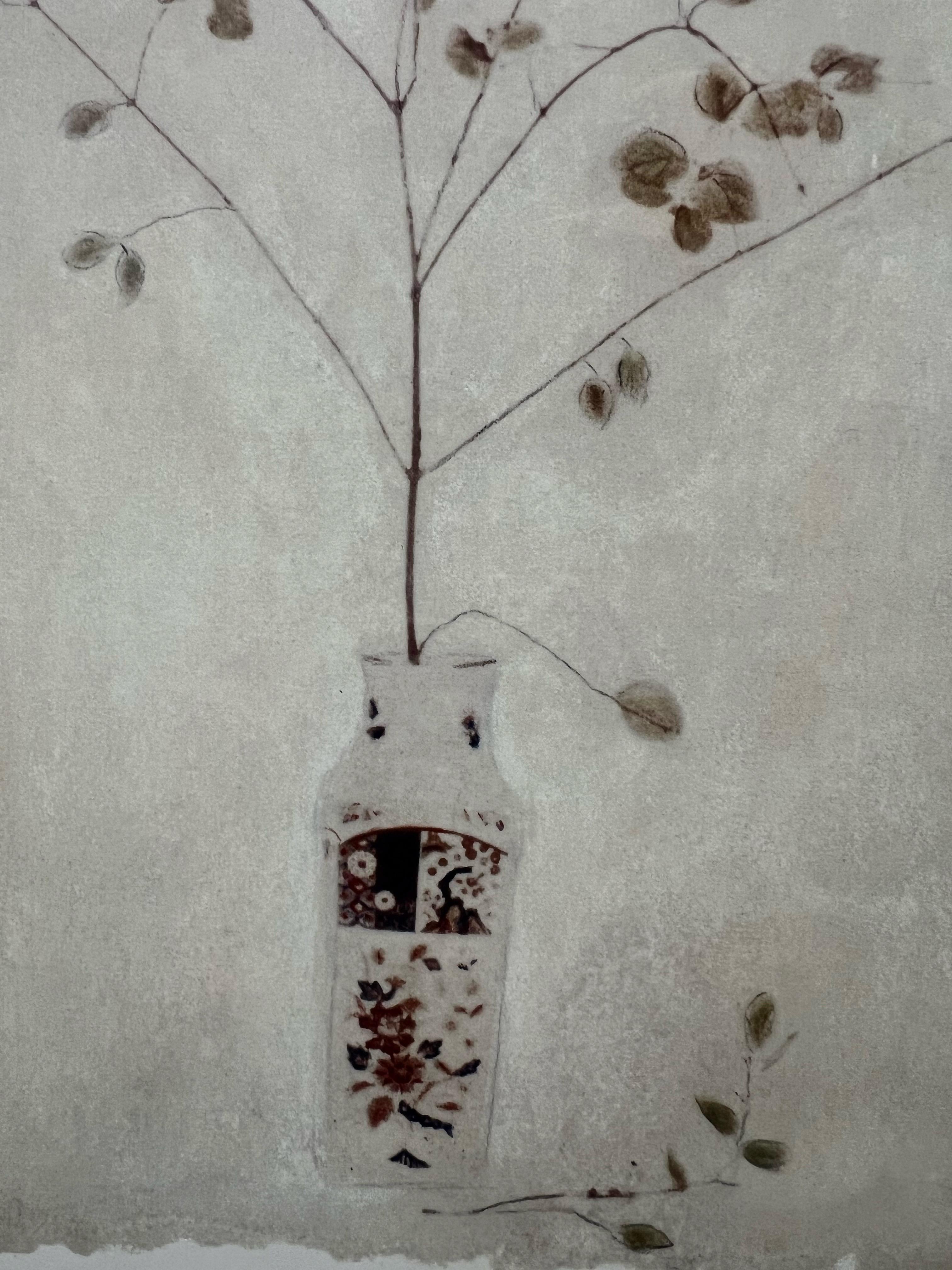Amy Melious Leaves and Branch Series - Ensemble de quatre estampes botaniques signées en vente 4