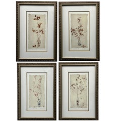 Amy Melious Leaves and Branches Series – Set of Four Signed Botanical Prints
