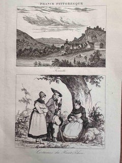 Costume antico - Haut Rhine - Litografia - Fine XIX secolo