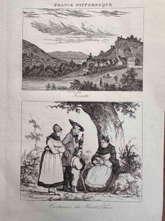 Traje antiguo - Haut Rhin - Litografía - Finales del siglo XIX