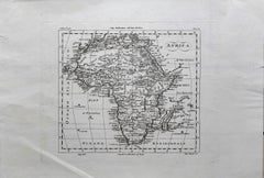 Antike Karte Afrikas – Radierung – 19. Jahrhundert