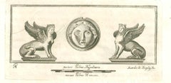 Ancient Roman Relief - Original Etching - 18th Century