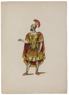 Ancient Roman Soldier - Lithograph - Early 20th Century