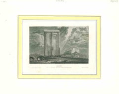 Ancient View of Athens - Original Lithograph - Mid-19th Century