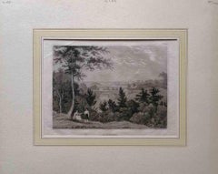 Ancient View of Carlscrona - Original Lithograph - Mid-19th Century