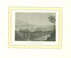 Ancient View of Como - Original Lithograph on Paper - 19th Century