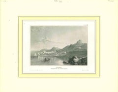 View of Cyprus - Lithographie originale, milieu du 19e siècle