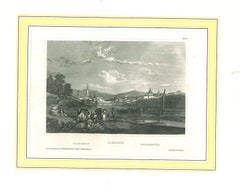 Ancient View of Florence - Original Lithograph - 1850 ca.