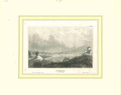 Ancient View of Gothenburg - Original Lithograph - Mid-19th Century