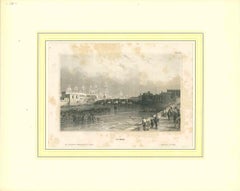 Ancient View of Lima - Original Lithograph - Early 19th Century