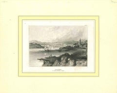Vintage Ancient View of Sydney - Original Lithograph - Mid-19th Century