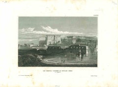 Antike Ansicht der Ruinen von Philae - Originallithographie - Mitte des 19. Jahrhunderts