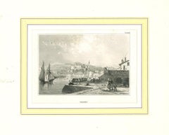 Ancient View of Triest - Original Lithograph on Paper - 19th Century