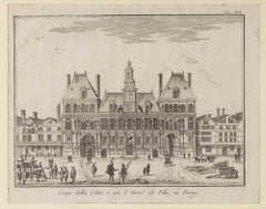 Ancient Views of Paris - Etching - 1748