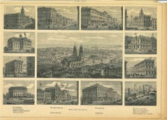 Antike Ansichten von San Francisco - Originallithographie - 1850er Jahre