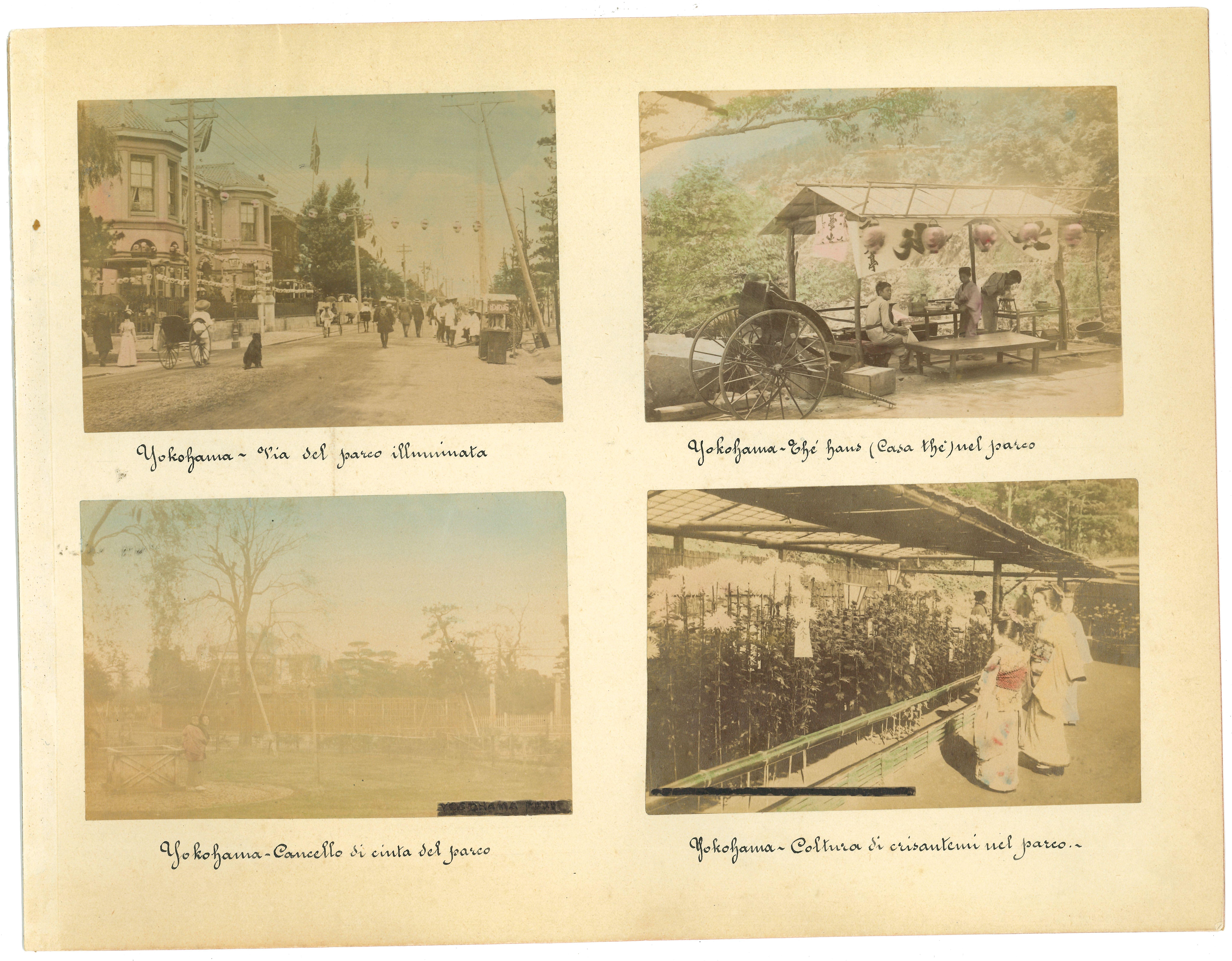 Vues anciennes de Yokohama - Impressions albumen vintage - années 1890