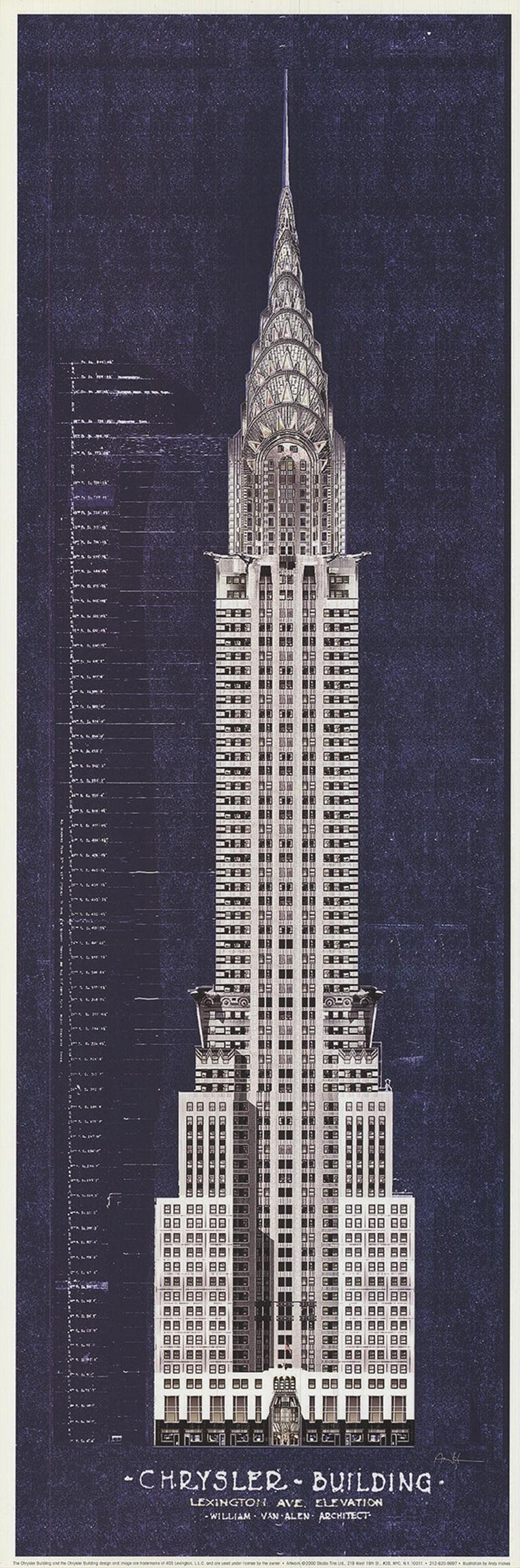 Andy Hickes 'Chrysler Building' Vintage - Print by Unknown