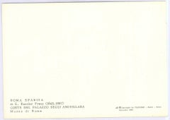 Affiche vintage du palais d'Anguillara à Rome - années 1980