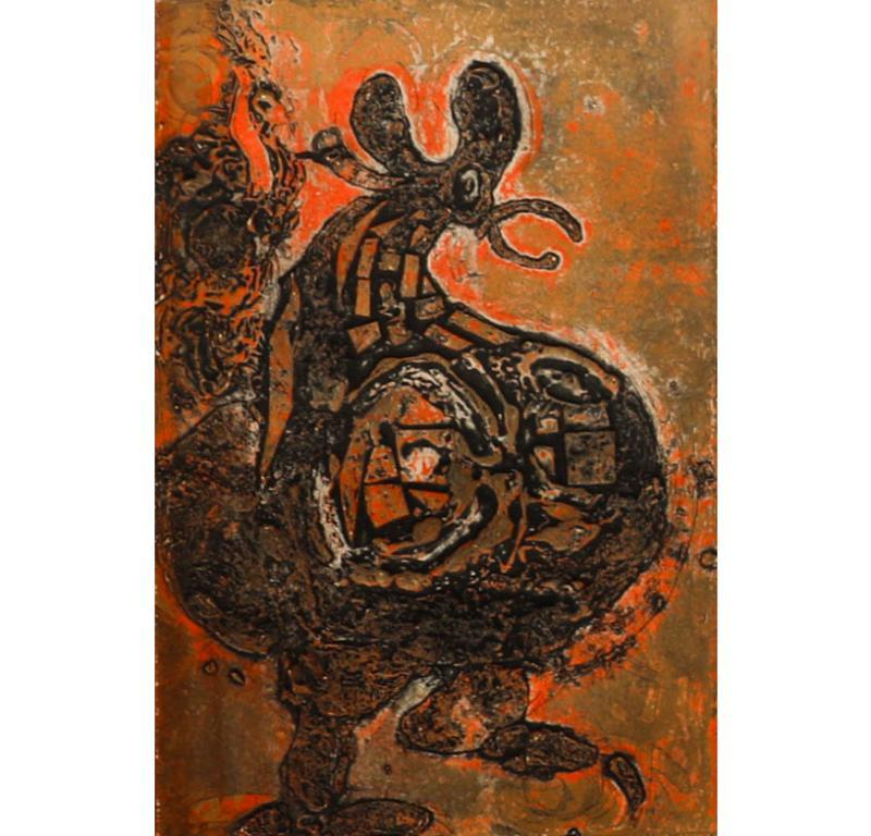 Ann Brunskill - Acquaforte contemporanea incorniciata, Gallo - Print di Unknown