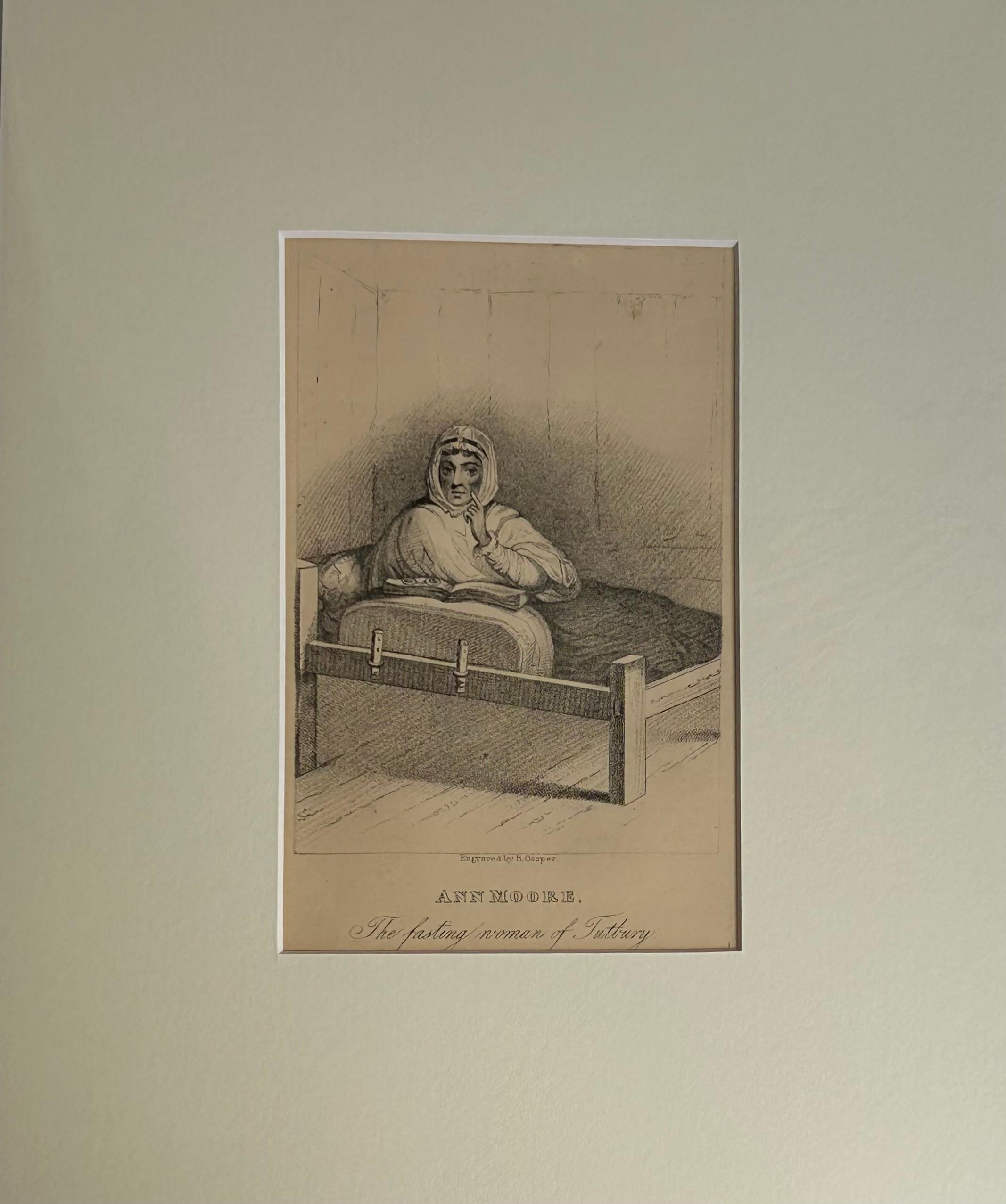 Ann Moore - The fasting woman of Tutbury - Print by Unknown
