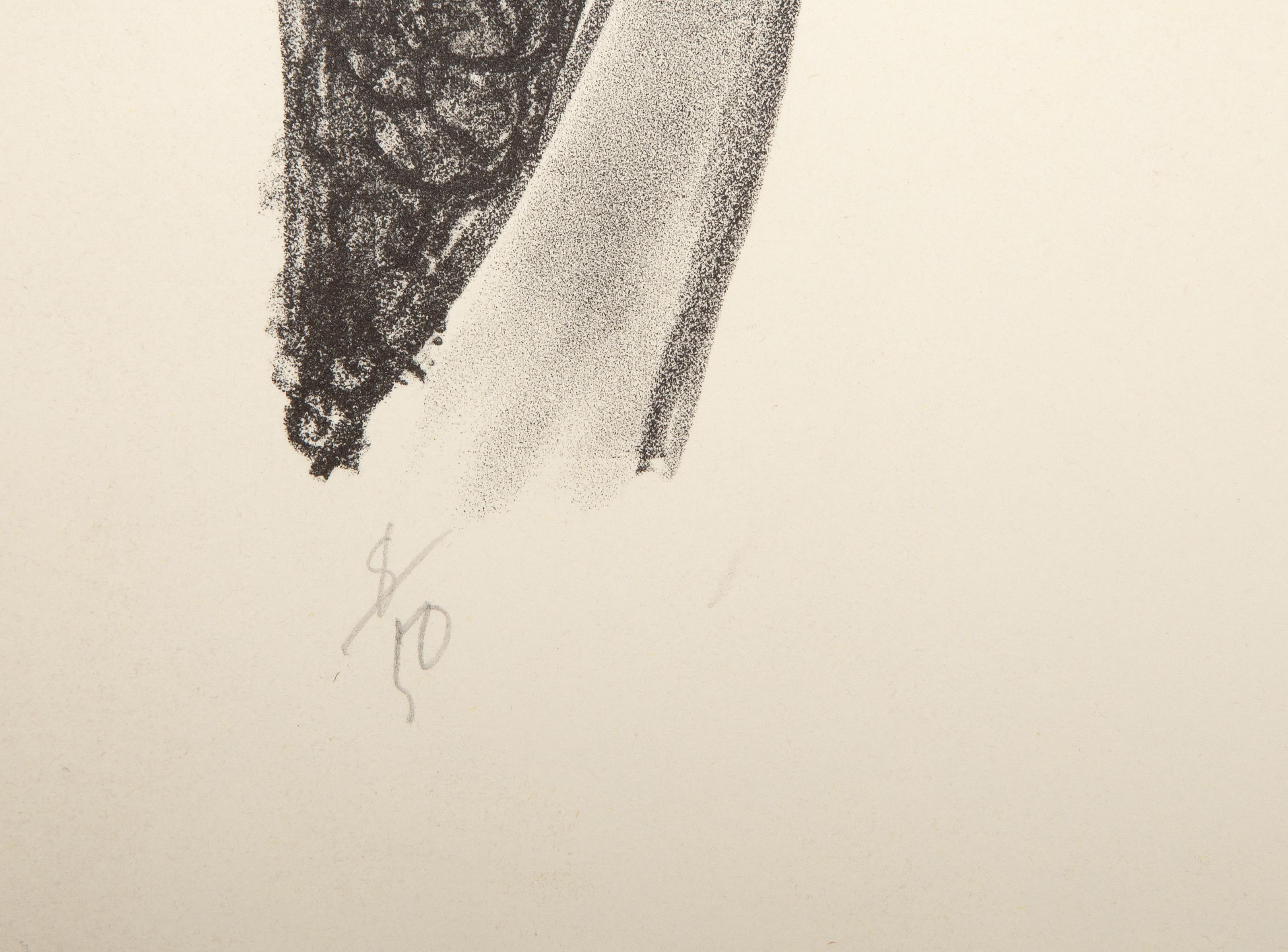 Annette, litografia surrealista di Peters Paone - Print di Peter Paone