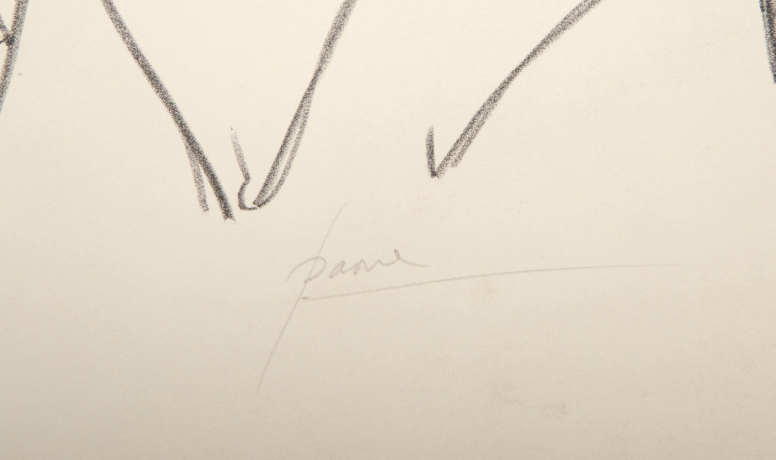 Annette, litografia surrealista di Peters Paone - Print Surrealismo di Peter Paone