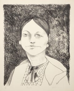 Annette, litografia surrealista di Peters Paone