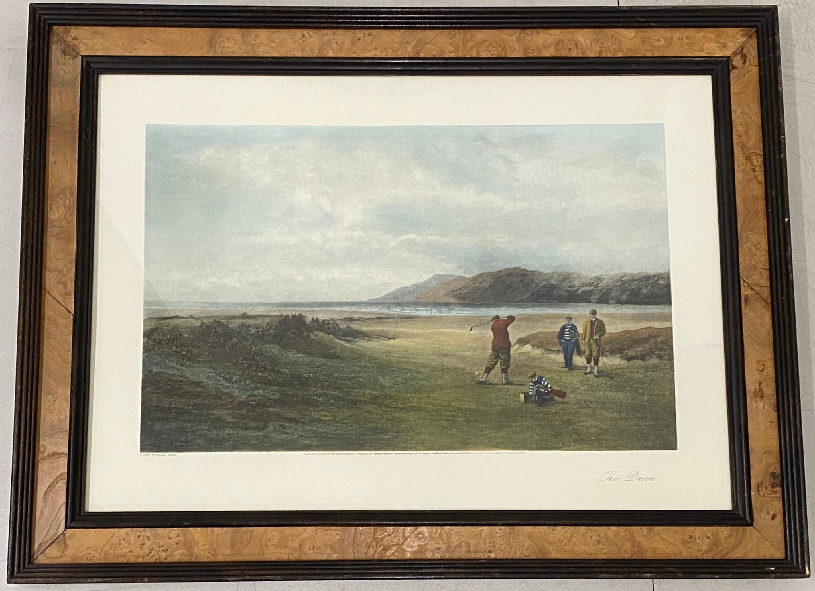 Unknown Print - Antique Color Lithograph "The Drive" Original Painting by Adams, Published in Lo