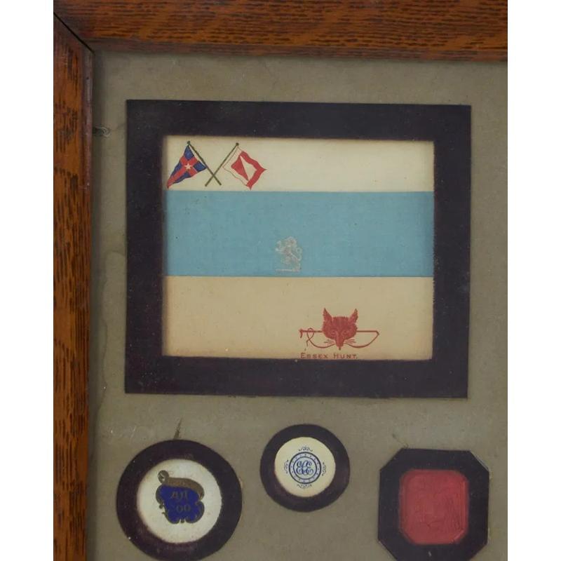 Antique Framed 19th C. Stationery & Engraving Samples Ex- Susie Hilfiger For Sale 1