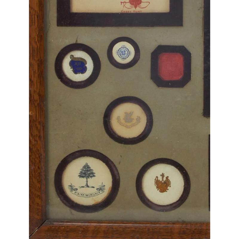 Antique Framed 19th C. Stationery & Engraving Samples Ex- Susie Hilfiger For Sale 2