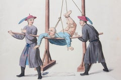 Antique Hand Colored Print of Chinese Life