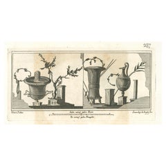 Antiquités d'Herculanum exposées - gravures de divers artistes - 18ème siècle